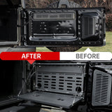 Tailgate Table Molle Panel for Ford Bronco 2021 - 2024 2 - Tier Foldable Rear Storage Cargo Rack Shelf Camping Desk - Fab Heavy Parts