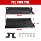 Tailgate Table Molle Panel for Ford Bronco 2021 - 2024 2 - Tier Foldable Rear Storage Cargo Rack Shelf Camping Desk - Fab Heavy Parts