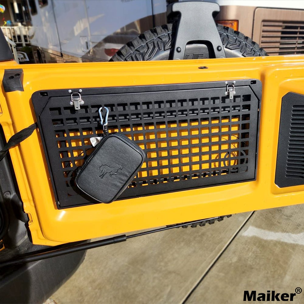 Tailgate Table Rear Foldable Cargo Shelf Aluminum Alloy Storage Shelf for Ford Bronco 2021 - 2024 - Fab Heavy Parts