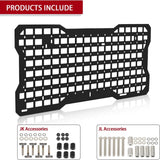 Tailgate Tactical Panel Tailgate Tool Kit Organizer Racks Fits for Jeep Wrangler 2007 - 2018 JK JKU & 2018 - 2024 JL JLU - Fab Heavy Parts