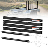 Tailgate Utility Trailer Gate Liftgate Ramp Lift 2 Sided Lift Assist System - Black - Fab Heavy Parts