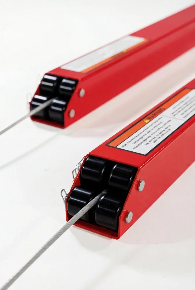 Tailgate Utility Trailer Gate Liftgate Ramp Lift 2 Sided Lift Assist System - Red - Fab Heavy Parts