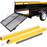 Tailgate Utility Trailer Gate Liftgate Ramp Lift 2 Sided Lift Assist System - Yellow - Fab Heavy Parts