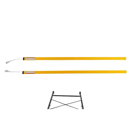 Tailgate Utility Trailer Gate Liftgate Ramp Lift 2 Sided Lift Assist System - Yellow - Fab Heavy Parts