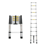 Telescoping Ladder 10.5FT Aluminum Alloy Folding Portable Heavy Duty 300 Lbs Load - Fab Heavy Parts