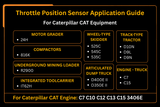 Throttle Position Sensor 266 - 1466 2661466 Fits for Caterpillar C7 C10 C12 C13 C15 3406E Engine - Fab Heavy Parts