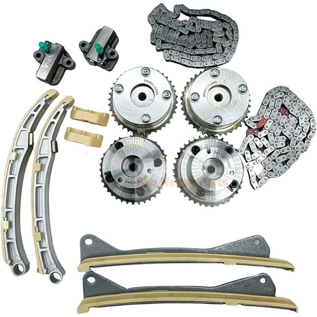 Timing Chain Kit 24350 - 3CGA1 Fits for Sorento Hyundai Azera Santa Fe Palisade 3.3/3.8L - Fab Heavy Parts