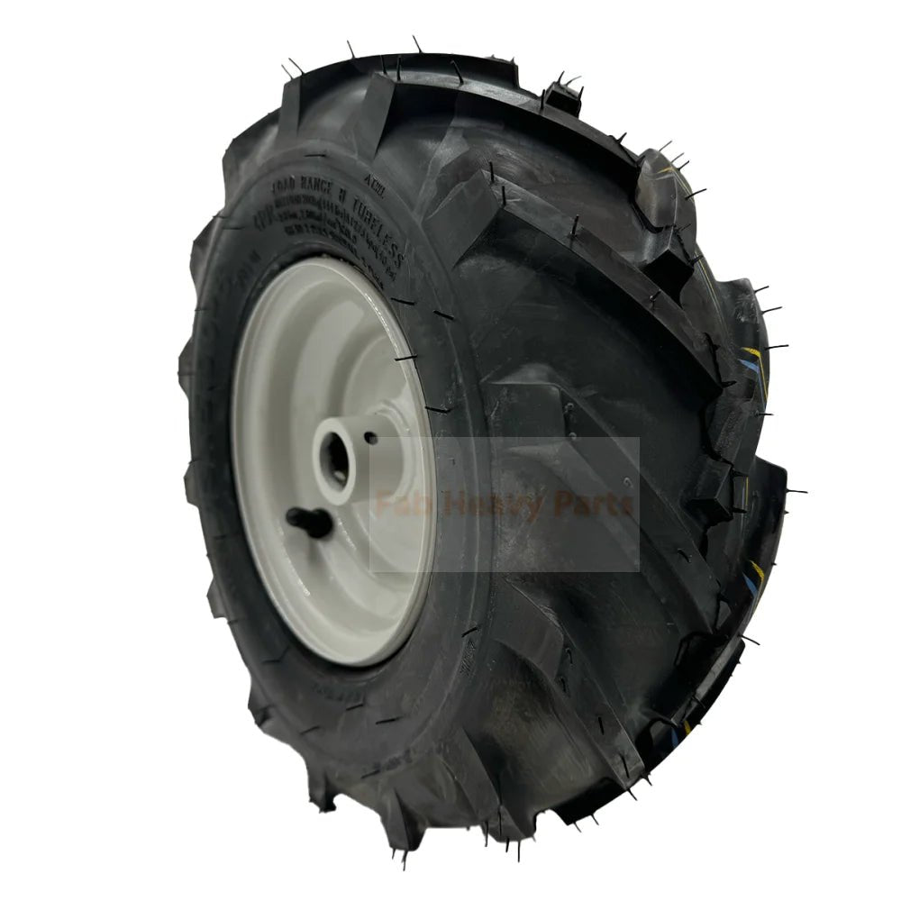 Tire 13x5.00 - 6 Tractor Tire and Rim - 1" Axle - Troy - Bilt Tiller Replacement Wheel - Fab Heavy Parts