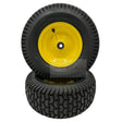 Tire 16x6.50 - 8 Lawn Mower Wheels - Set of 2 - Fits on 3/4 Inch Axle - Fab Heavy Parts