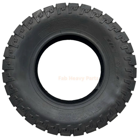 Tire 20x8.00 - 10 4 Ply Big Bite Lawn Mower Tire - Fab Heavy Parts