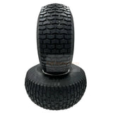 Tire 20x8.00 - 8 Gray Lawn Mower Wheel - Set of 2 - 3/4 Inch Axle, 2.90 Inch Hub - Fab Heavy Parts