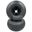Tire 20x8.00 - 8 Turf Tire & Black Wheel Assembly - Set of 2 - Fab Heavy Parts
