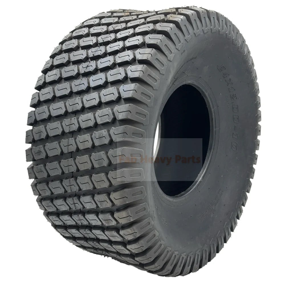 Tire 24x12.00 - 10 4 Ply Turf Tire Replaces 022 - 4005 - 50 and More - Fab Heavy Parts
