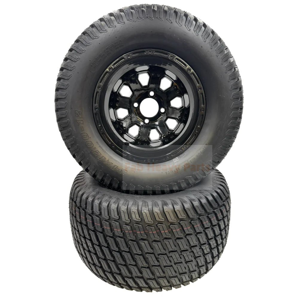 Tire 24x12.00 - 12 Wheel Assembly - Set of 2 Replaces 140 - 7984 - Fab Heavy Parts