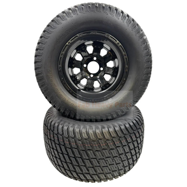 Tire 24x12.00 - 12 Wheel Assembly - Set of 2 Replaces 140 - 7984 - Fab Heavy Parts