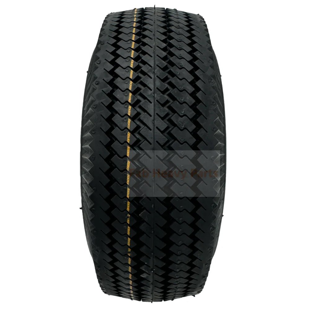 Tire 4.10x3.50 - 4 4Ply Sawtooth White Wheel Assembly Fits for Toro 105 - 3471 - Fab Heavy Parts