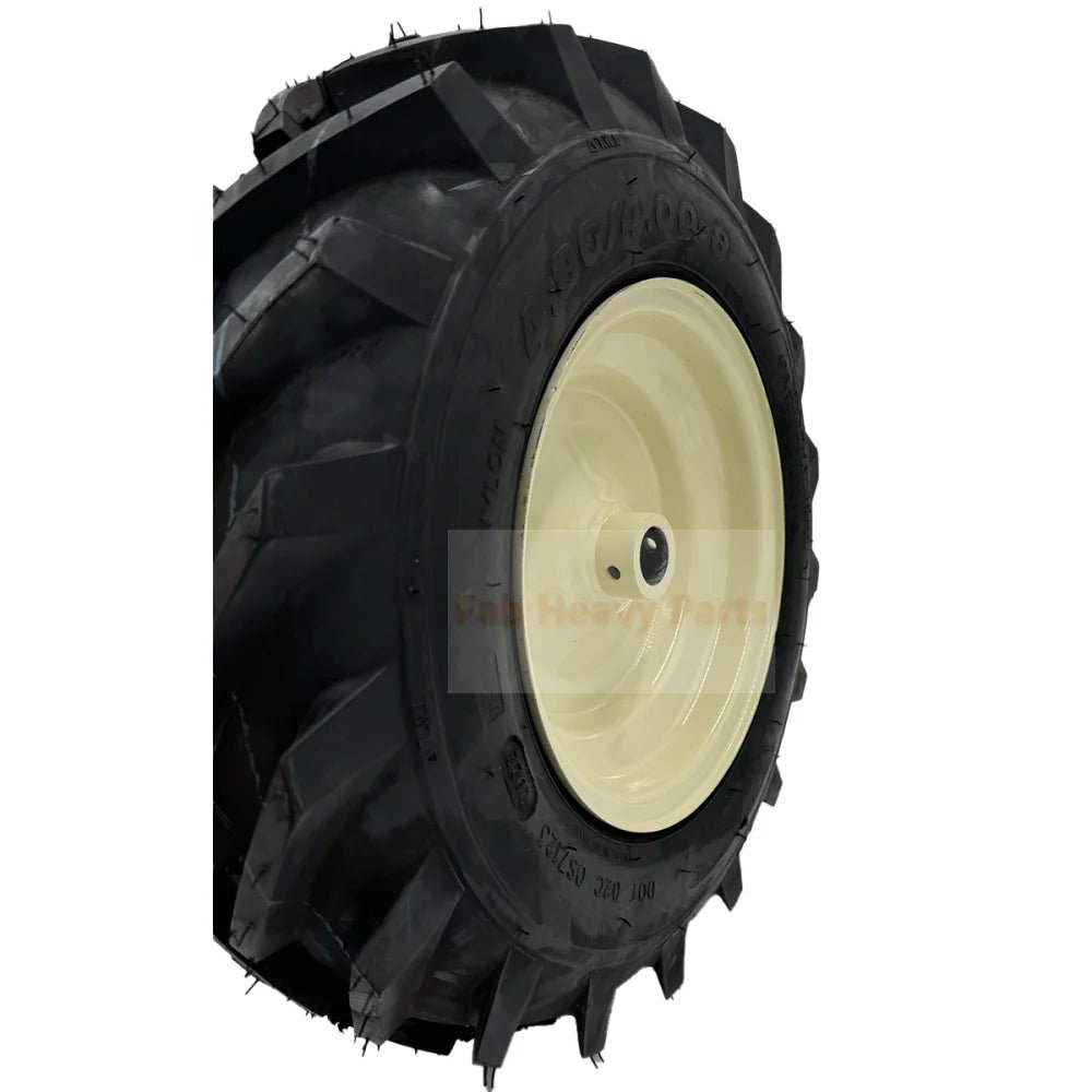 Tire 4.80x4 - 8 Tiller Wheel 1" Axle Fits for Cub Cadet for Troy - Bilt - Fab Heavy Parts