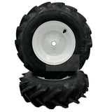 Tire 4.80x4 - 8 Tiller Wheel Set 2 - Left & Right - 1" Axle - Fab Heavy Parts