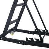 Top Automotive Engine Creeper 42.5" - 66" 330 LBS Capacity High Top 4 Swivel Caster Wheels Padded Deck Foldable - Fab Heavy Parts