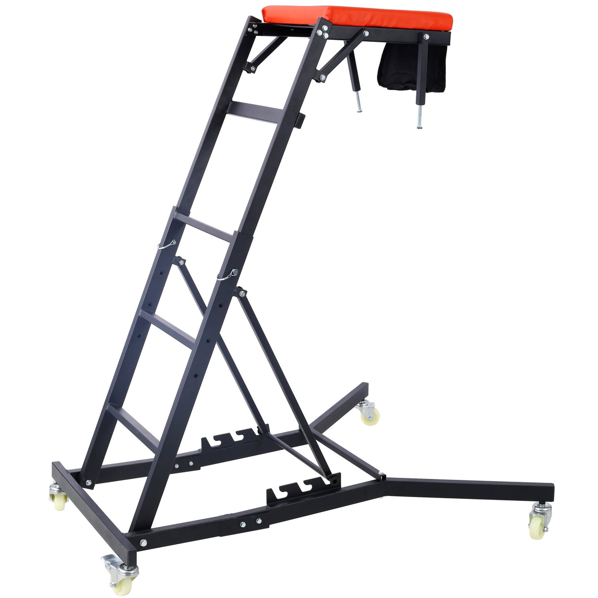 Top Automotive Engine Creeper 42.5" - 66" 330 LBS Capacity High Top 4 Swivel Caster Wheels Padded Deck Foldable - Fab Heavy Parts