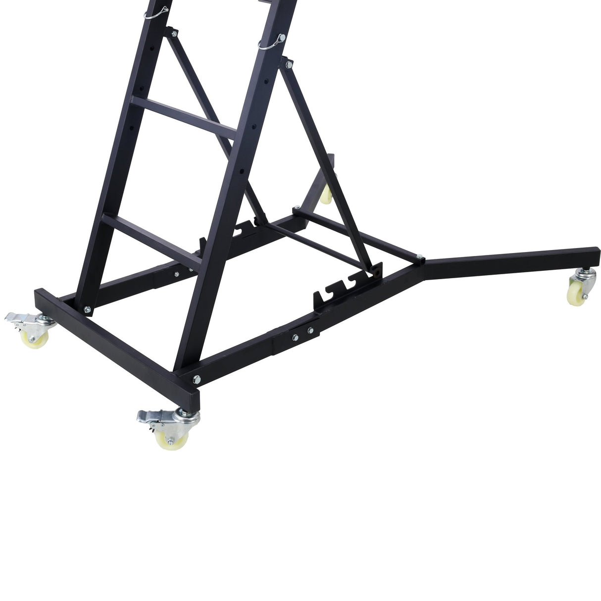 Top Automotive Engine Creeper 42.5" - 66" 330 LBS Capacity High Top 4 Swivel Caster Wheels Padded Deck Foldable - Fab Heavy Parts