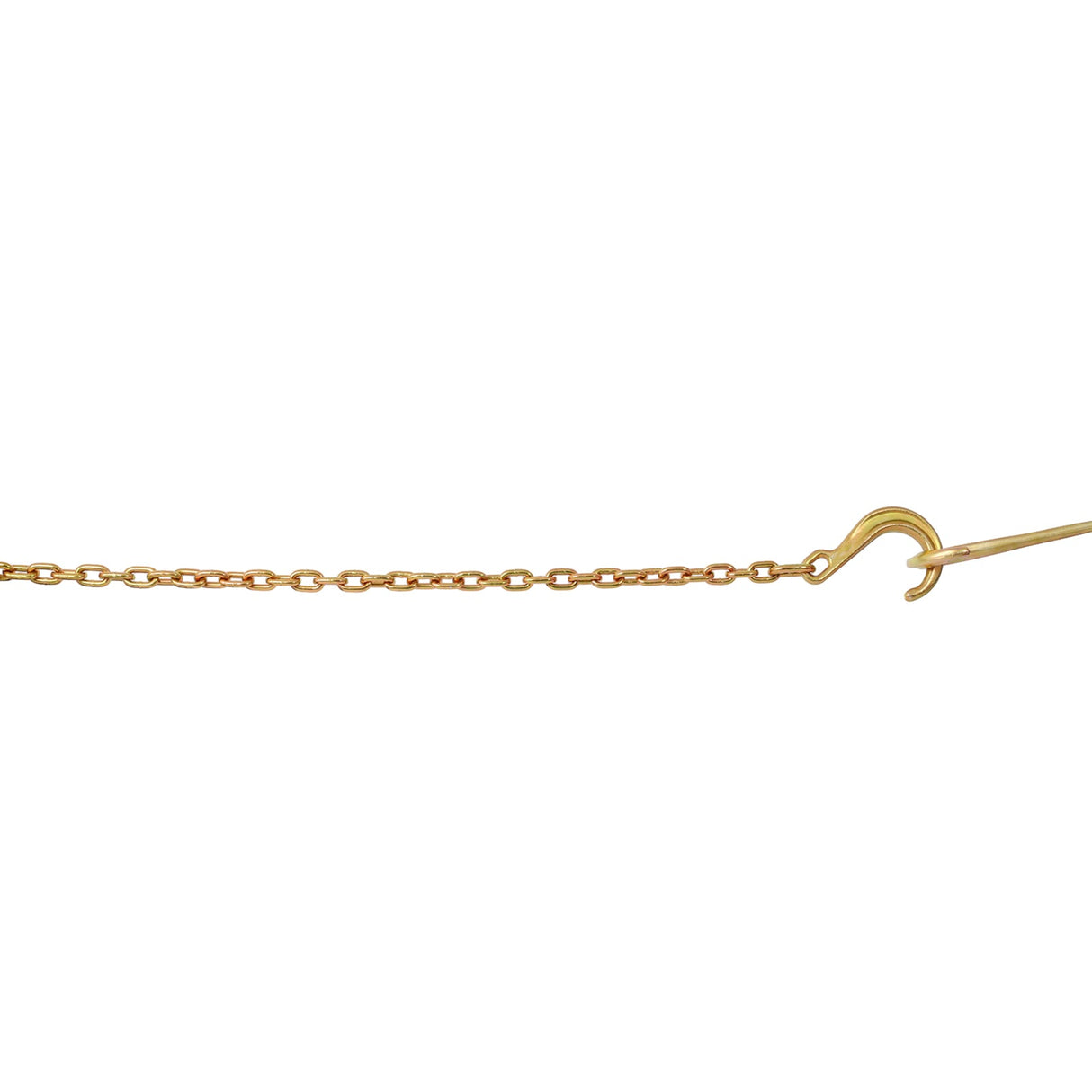 Tow Chain with 8 Inch Forged J Hook and Grab Grade 70 Chain 6 Foot 4,700 Pound Safe Working Load - Fab Heavy Parts