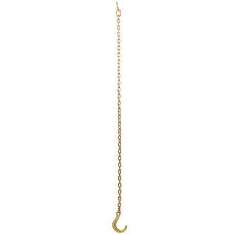 Tow Chain with 8 Inch Forged J Hook and Grab Grade 70 Chain 6 Foot 4,700 Pound Safe Working Load - Fab Heavy Parts