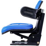 Tractor Seat Steel Blue 110 - 265 lbs Capacity - Fab Heavy Parts
