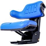 Tractor Seat Steel Blue 110 - 265 lbs Capacity - Fab Heavy Parts