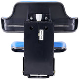 Tractor Seat Steel Blue 110 - 265 lbs Capacity - Fab Heavy Parts