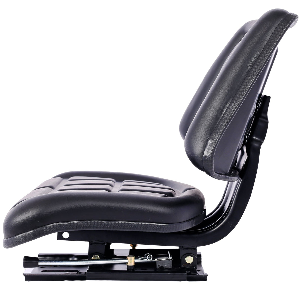 Tractor Seat with Backrest Slide Track Steel PVC Compact Mower - Fab Heavy Parts