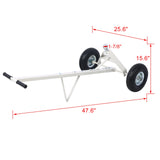 Trailer Dolly with Pneumatic Tires 600 Lb. Maximum Capacity - Gray - Fab Heavy Parts
