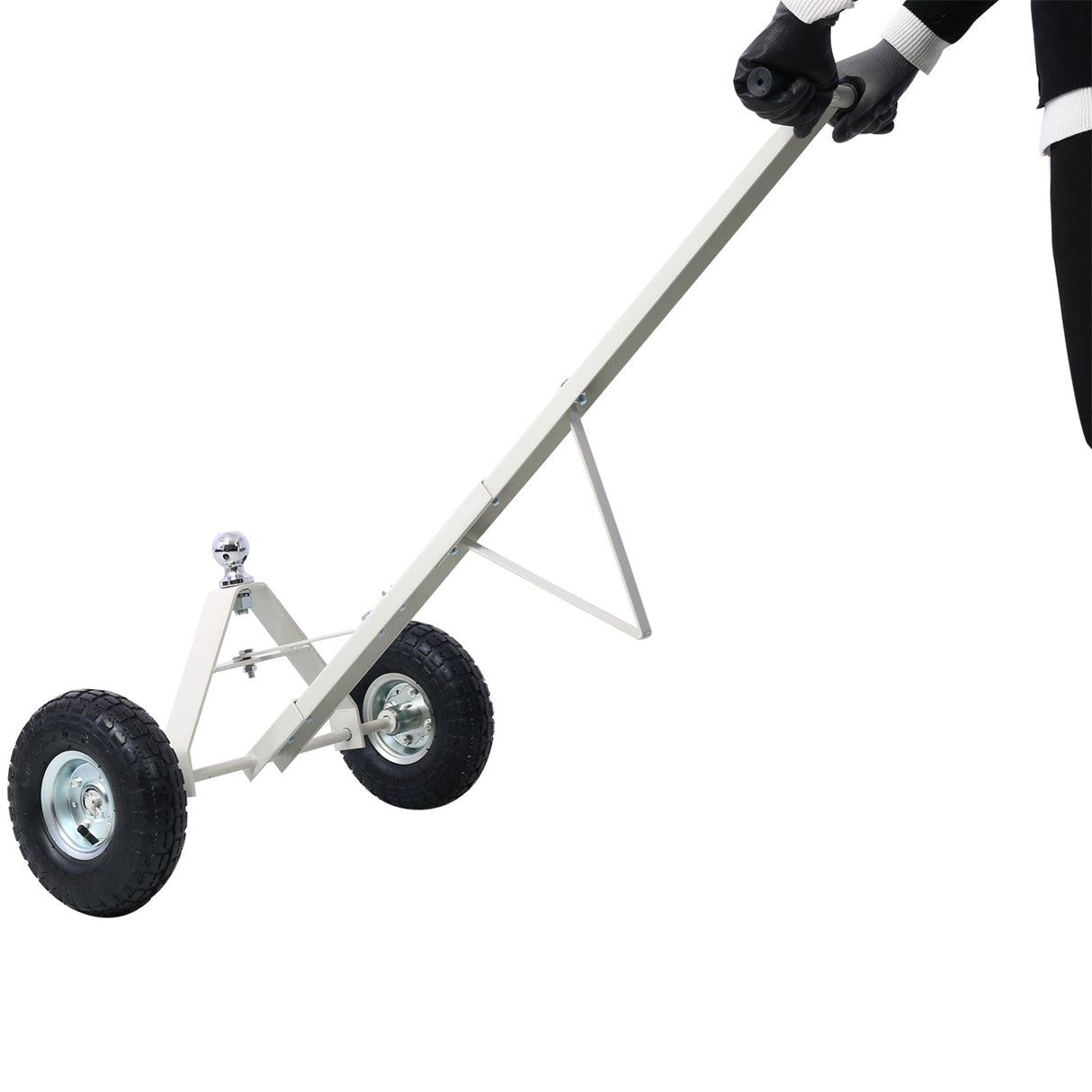 Trailer Dolly with Pneumatic Tires 600 Lb. Maximum Capacity - Gray - Fab Heavy Parts