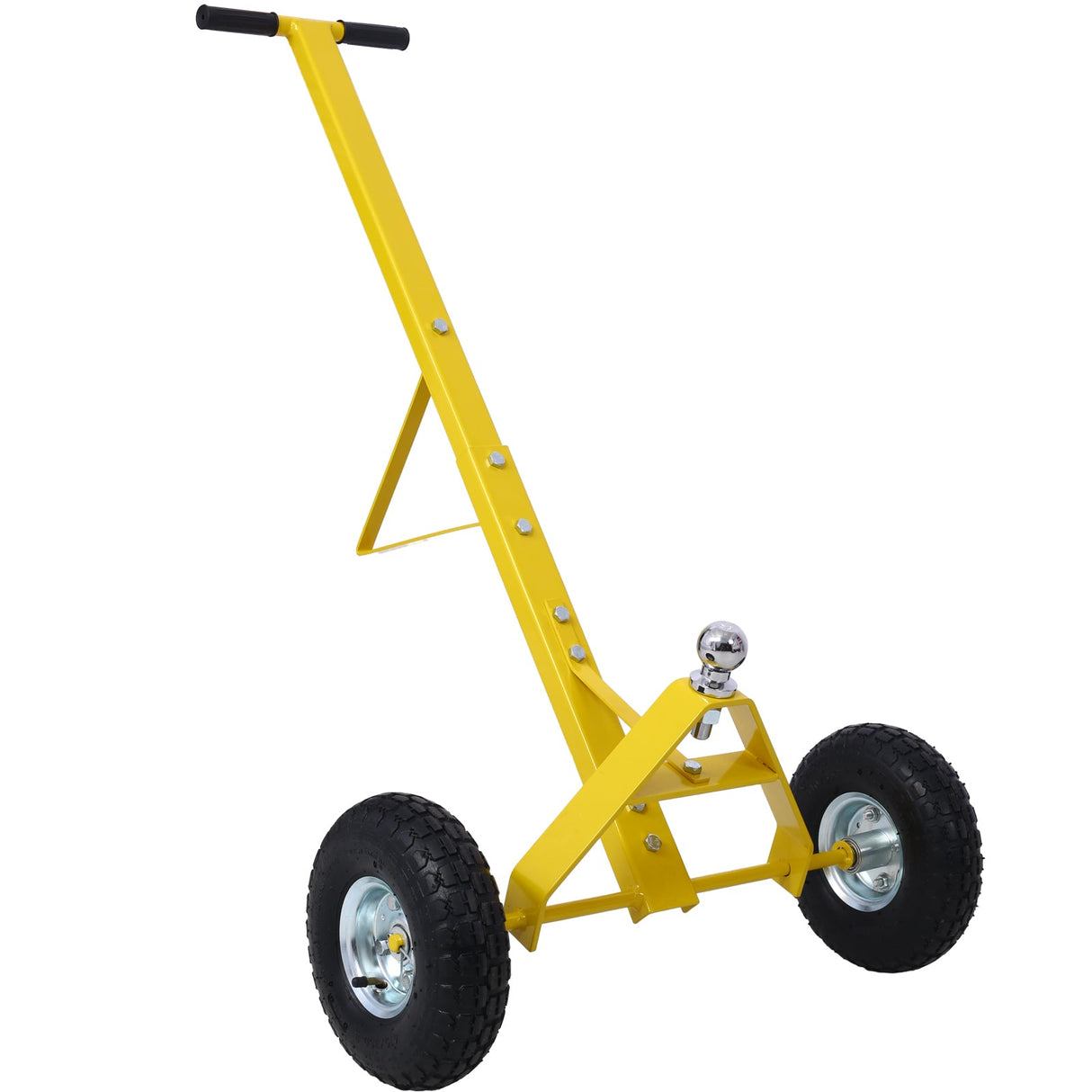 Trailer Dolly with Pneumatic Tires 600 Lb. Maximum Capacity Yellow - Fab Heavy Parts