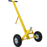 Trailer Dolly with Pneumatic Tires 600 Lb. Maximum Capacity Yellow - Fab Heavy Parts