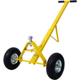 Trailer Dolly with Pneumatic Tires 600 Lb. Maximum Capacity Yellow - Fab Heavy Parts