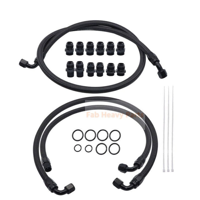 Transmission Cooler Lines Kit 21101404 Fits for Duramax LB7 LLY 6.6L Chevrolet GMC - Fab Heavy Parts