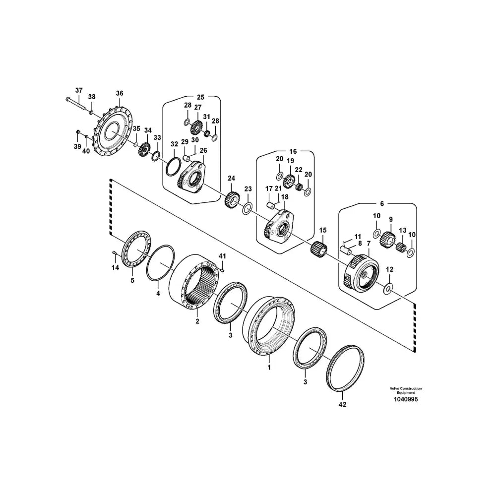 Travel Reduction Device 14566401 Fits Volvo EC290C EC300D EC330C EC360C EC360B