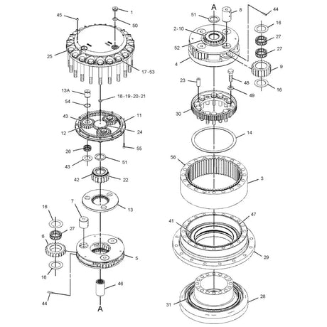 Dispositif de réduction de déplacement 296-6217 pour Caterpillar E328D 328D LCR