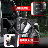 Tube Doors Tubular Half Doors with Rearview Mirror Compatible with 2007 - 2017 Jeep Wrangler JK JKU Unlimited 4 - Doors Safari Tubular Off Road Summer Trail Adventu Competition - Fab Heavy Parts