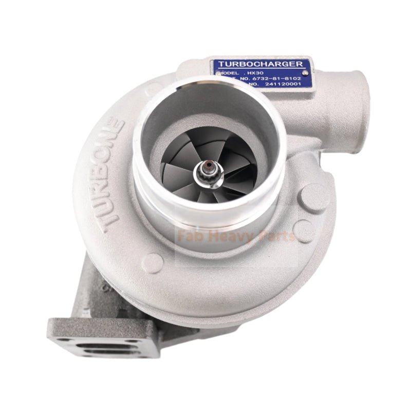 Turbo 6732 - 81 - 8102 Turbocharger Fits for Komatsu PC100 - 6 PC120 - 6 PC130 - 6 Engine 4D102 - Fab Heavy Parts