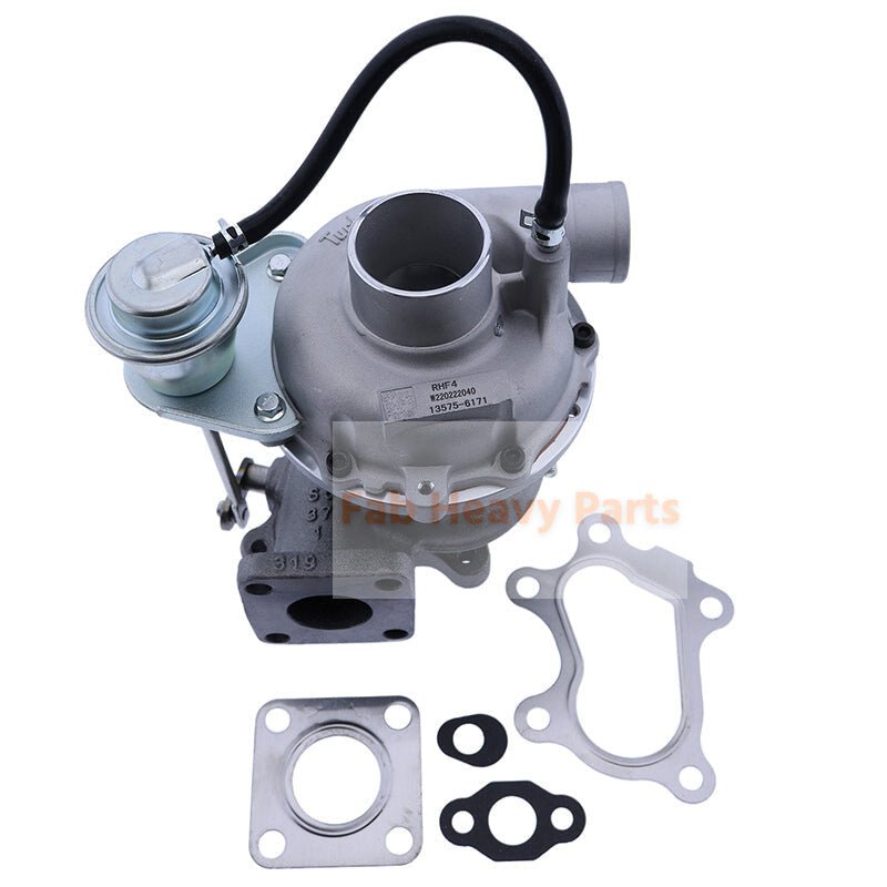 Turbo RHF4 Turbocharger YM129508 - 18010 Fits for Komatsu Engine S4D84E Excavator PC50MR - 2 Loader SK815 - 5 SK816 - 6 SK820 - 5 - Fab Heavy Parts