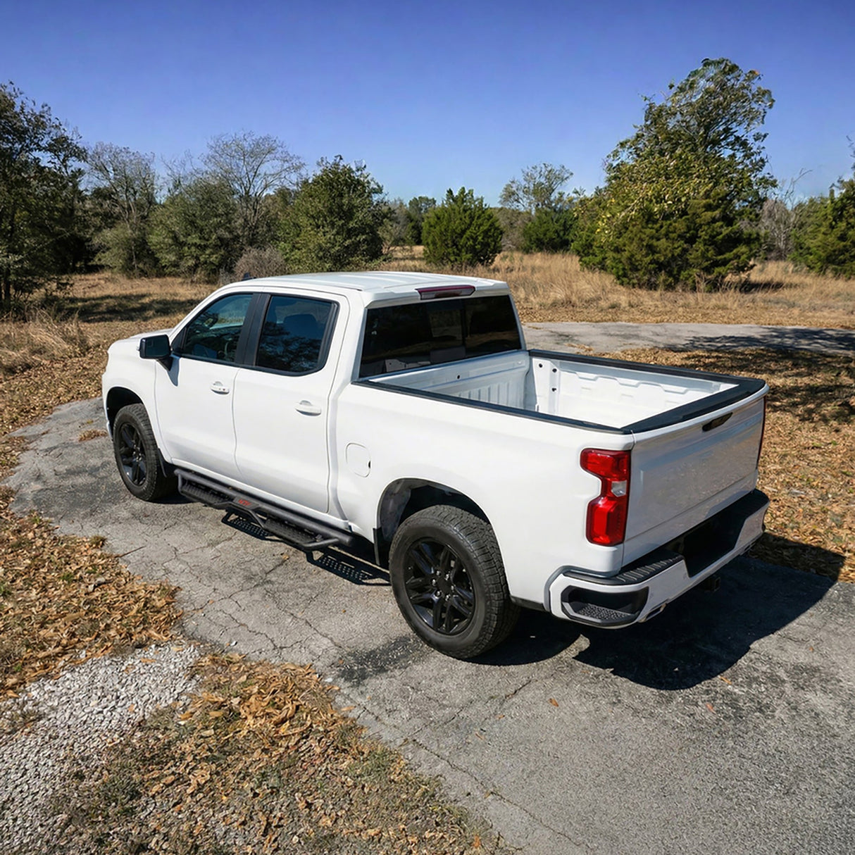 Two Stairs Running Board Compatible with 2007 - 2018 Chevy Silverado GMC Sierra 1500, 2007 - 2019 2500 HD 3500HD, 2019 Limited Crew Cab Drop Step Side Step Nerf Bars - Fab Heavy Parts