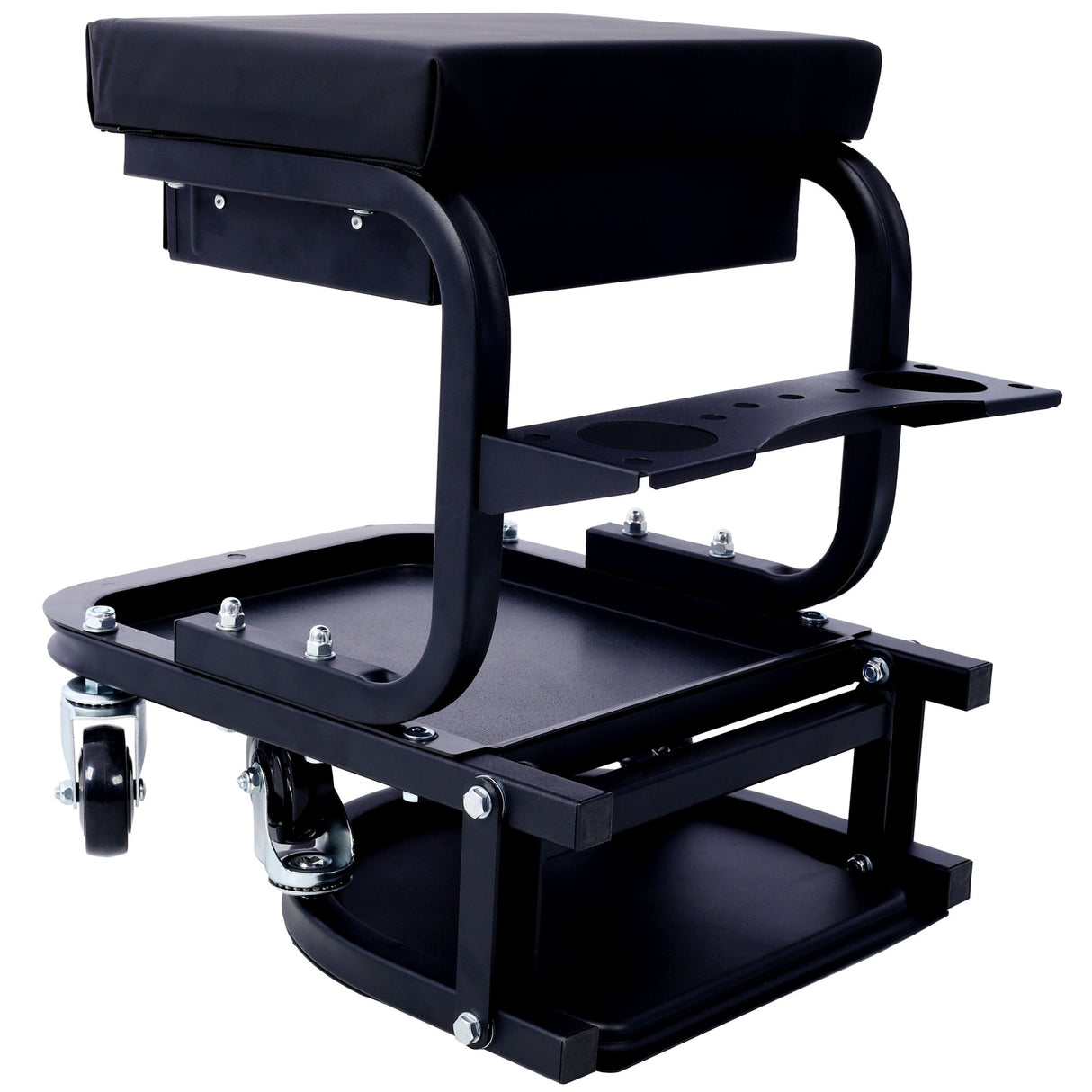 Ultimate Rolling Detailing & Utility Cart 15' 1/2" x 8' 3/4" x 18' 1/2" Black - Fab Heavy Parts