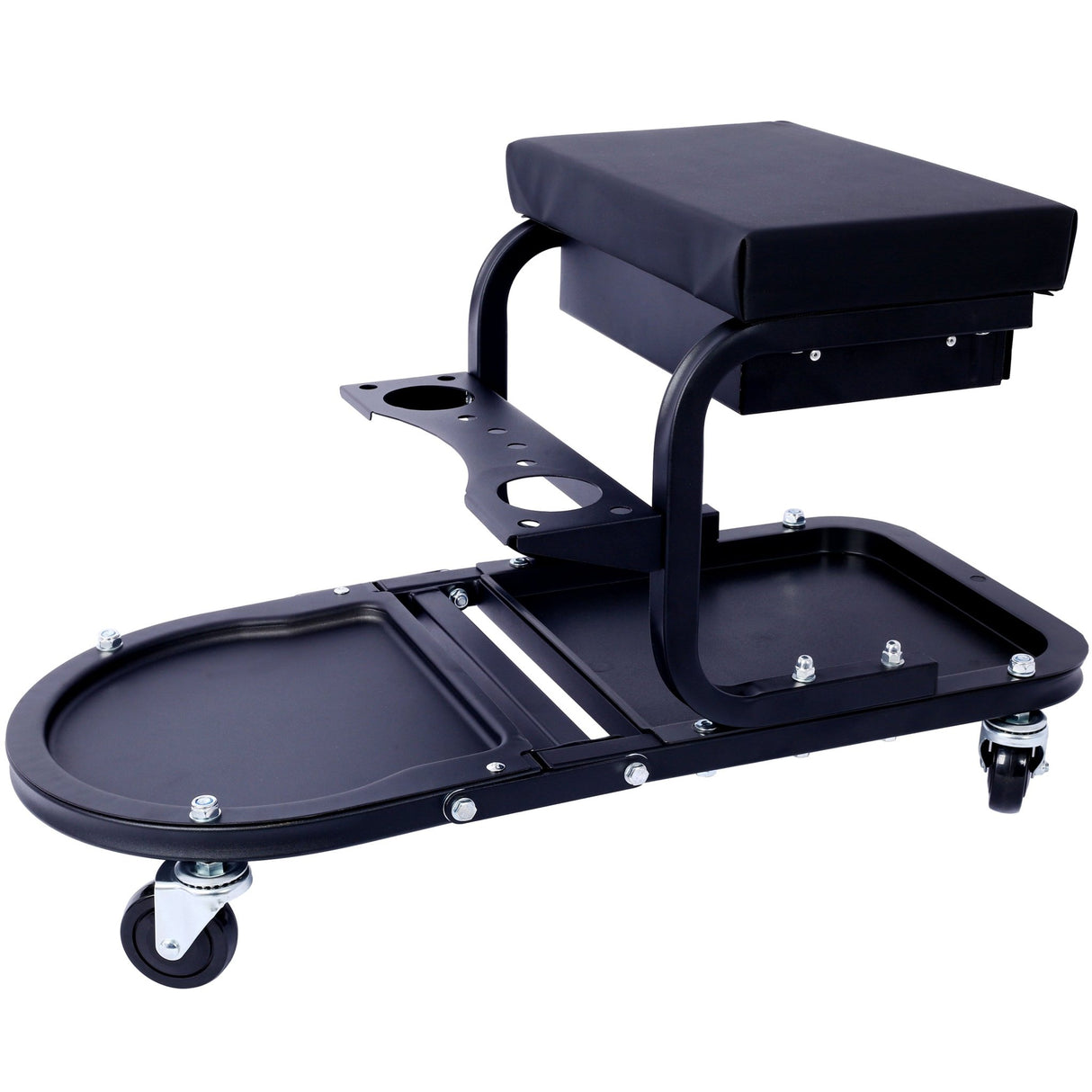 Ultimate Rolling Detailing & Utility Cart 15' 1/2" x 8' 3/4" x 18' 1/2" Black - Fab Heavy Parts