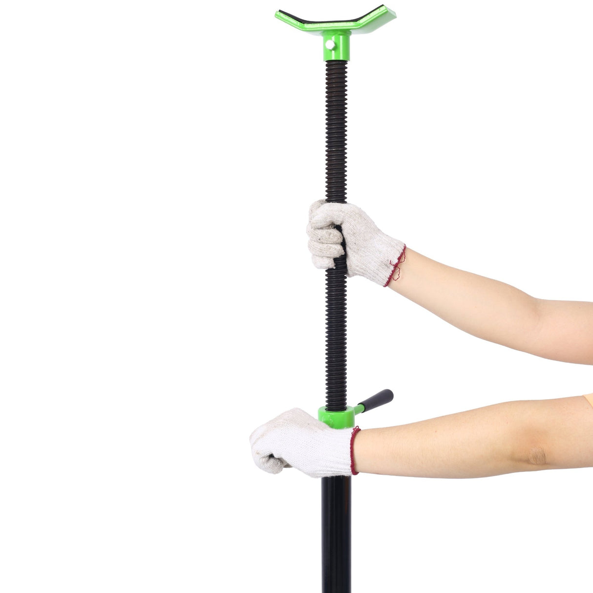 Under Hoist Support Stand 3/4 Ton 1650Lbs Capacity Jack Lifting from 52 1/2 to 74 7/8 Inch - Black+Green - Fab Heavy Parts