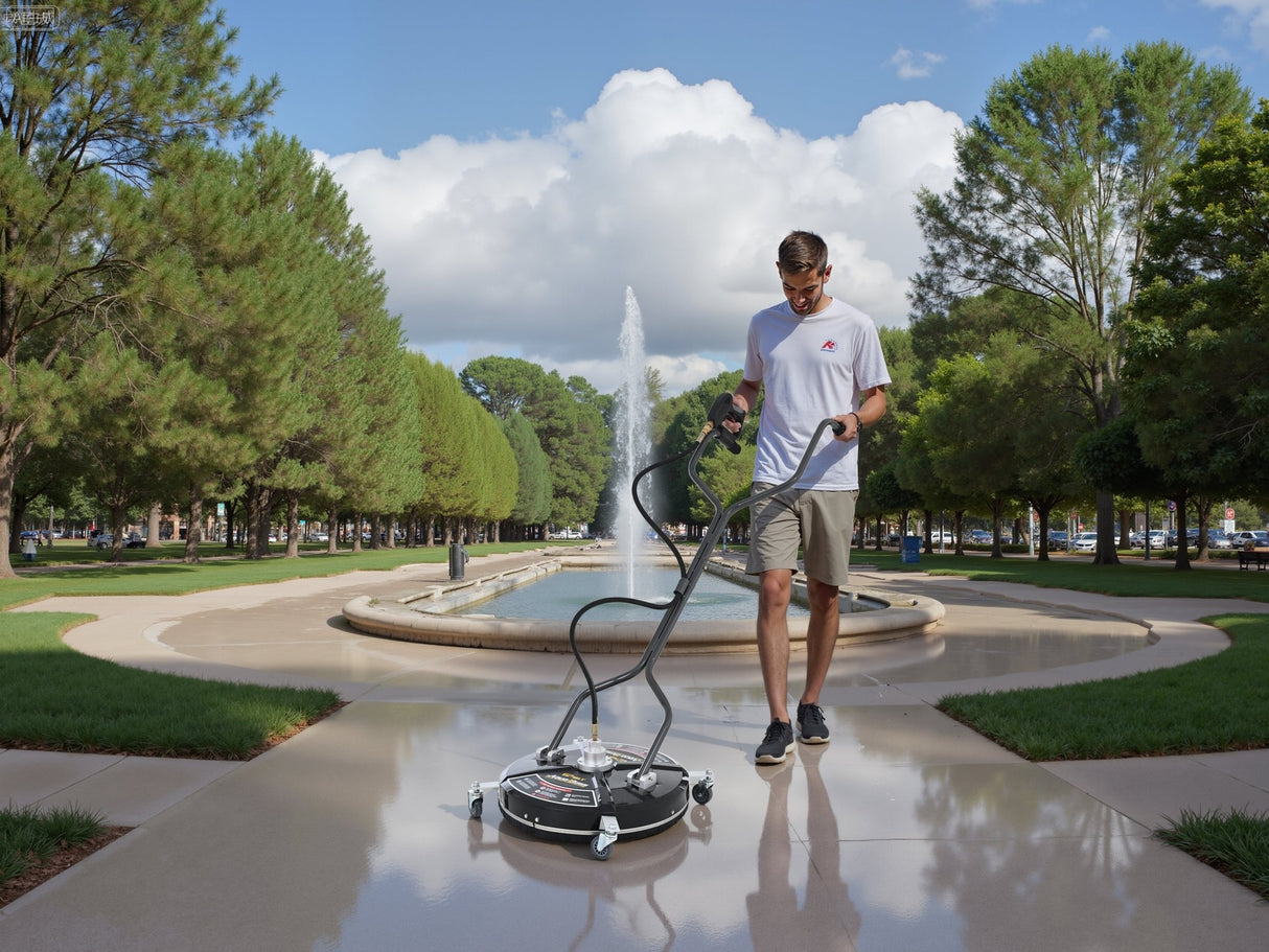 Universal 22" Industrial Plastic Cover Pressure Washer Surface Cleaner for Hot and Cold Water Machine - Fab Heavy Parts