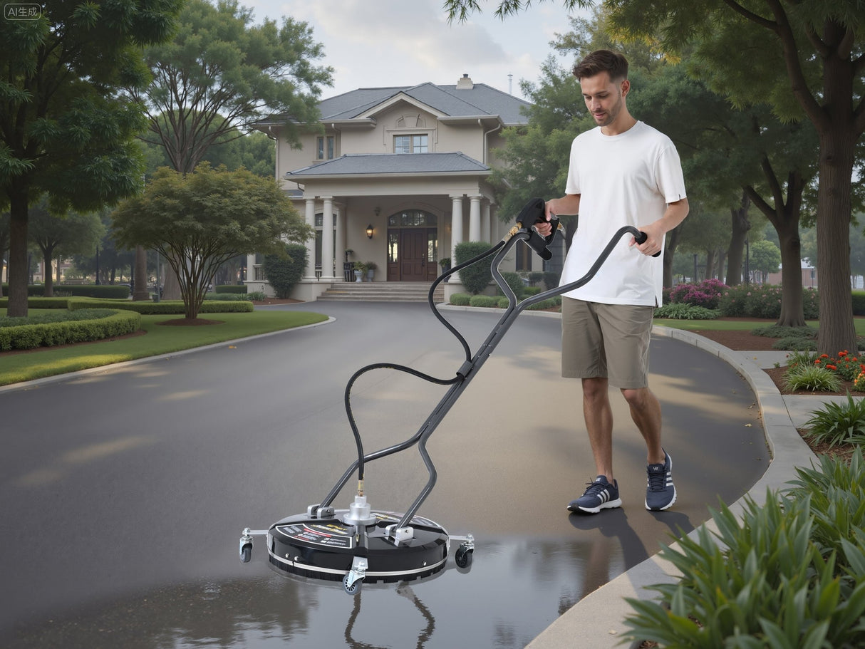 Universal 22" Industrial Plastic Cover Pressure Washer Surface Cleaner for Hot and Cold Water Machine - Fab Heavy Parts