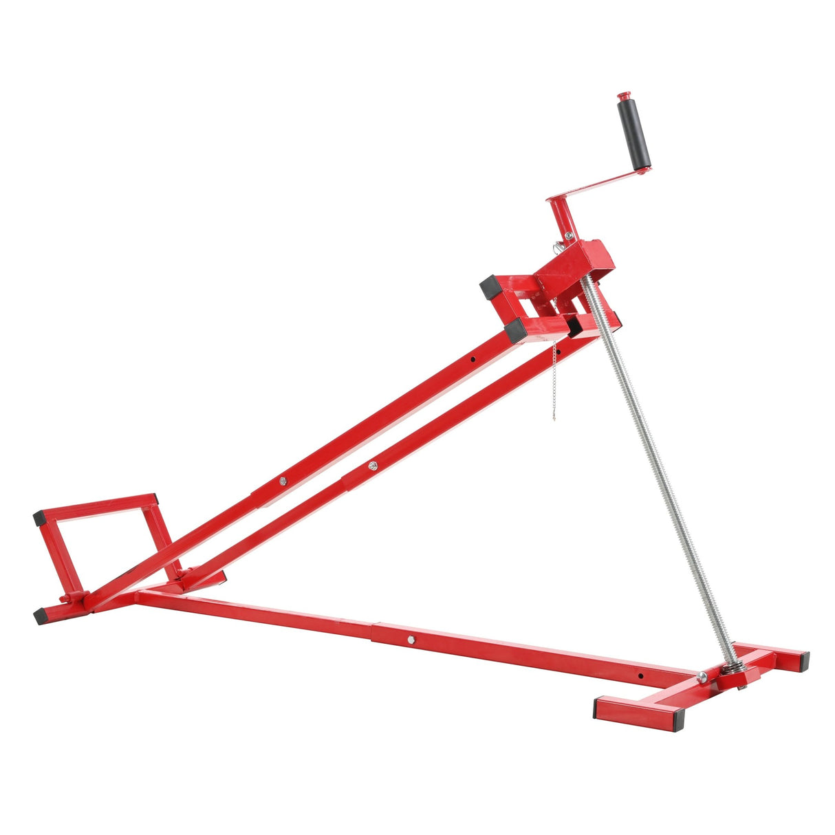 Universal Easy Lawn Mower Lift for Riding Tractors 800 Lbs Capacity 45° Tilt Adjustable - Red - Fab Heavy Parts