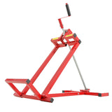 Universal Easy Lawn Mower Lift for Riding Tractors 800 Lbs Capacity 45° Tilt Adjustable - Red - Fab Heavy Parts